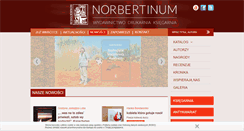 Desktop Screenshot of norbertinum.pl