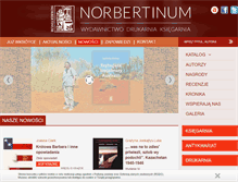 Tablet Screenshot of norbertinum.pl